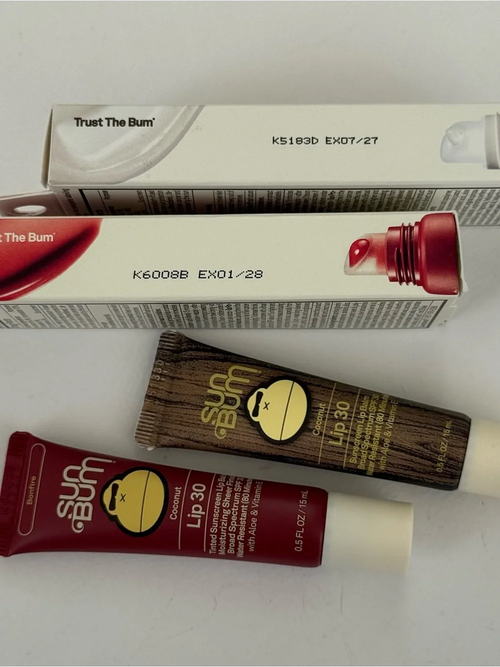 Set of 2. Sun Bum Moisturizing SPF 30 Sunscreen Lip Balms. 2 x 0.5 oz. NEW!